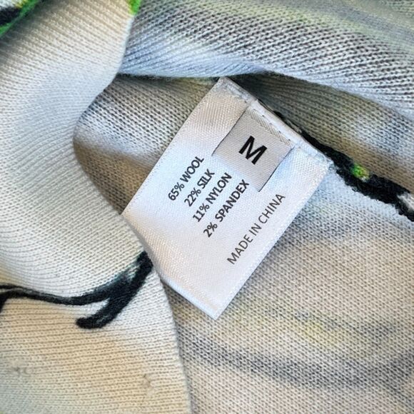 Proenza Schouler Tropical Knit Shell Retail $590 Sleeveless Medium Wool Silk - Picture 9 of 10